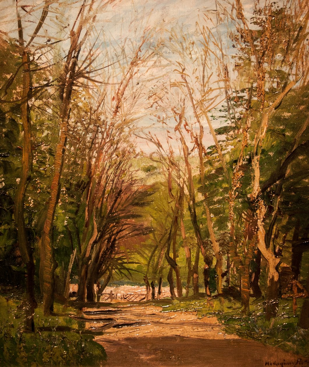  Erdei utnEnglish: Forest_Roadn av Laszlo Mednyanszky