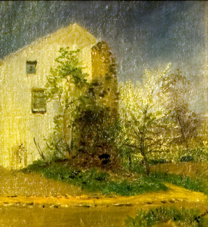  Viragzo faknEnglish: Blossoming_Treesn av Laszlo Mednyanszky