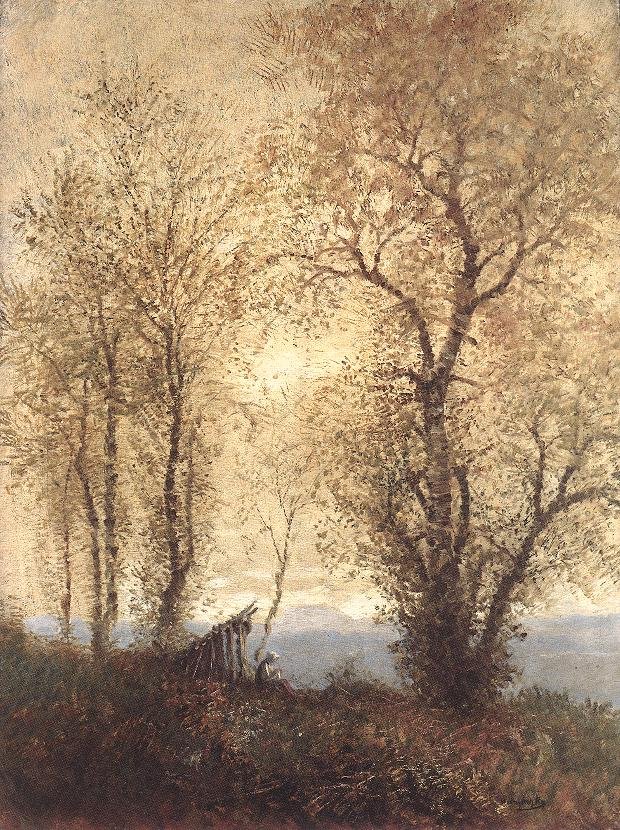 Landscape at Autumn av Laszlo Mednyanszky