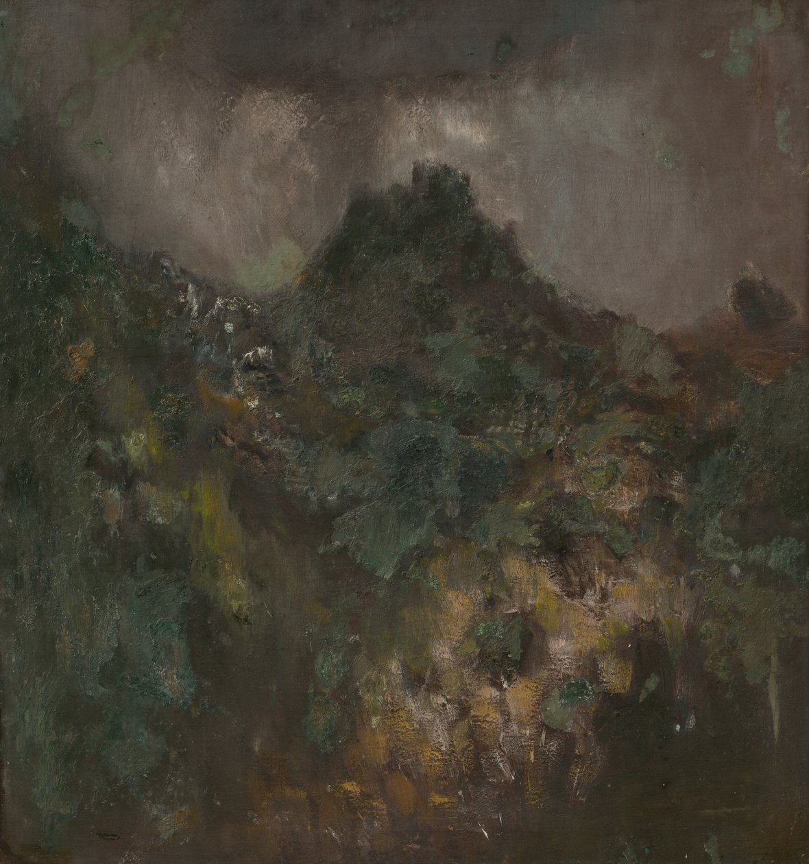 Landscape with a Castle before the Storm av Laszlo Mednyanszky