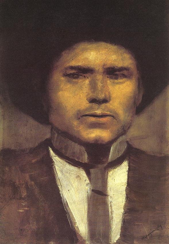 Study of a Head Nyuli av Laszlo Mednyanszky