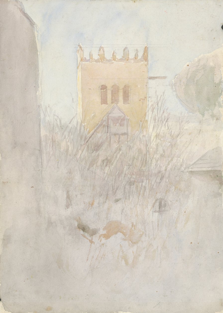 Klockstapel i Strážky II., 1890-1910 av Laszlo Mednyanszky