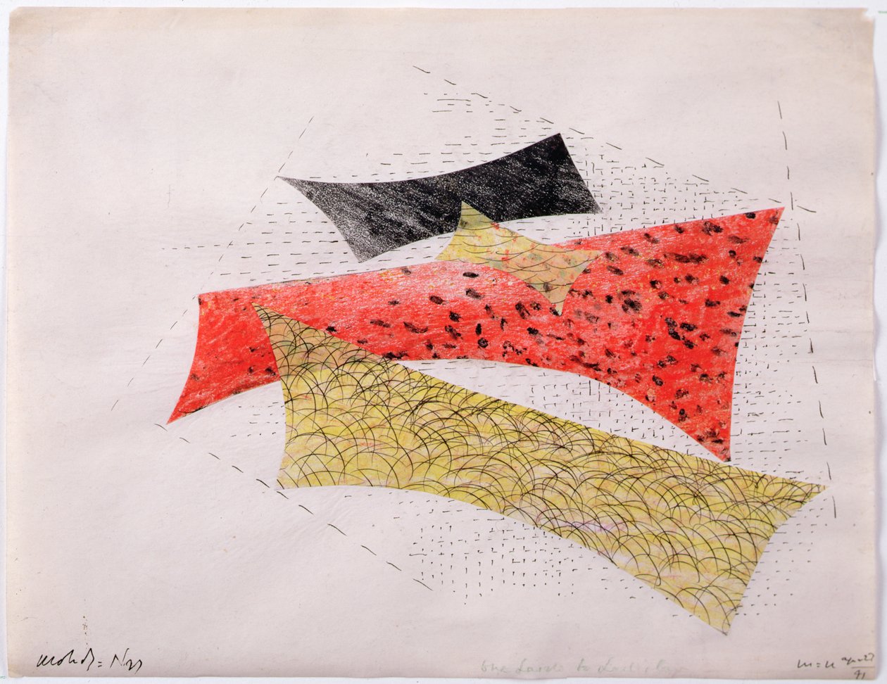 Abstrakt komposition av Laszlo Moholy-Nagy