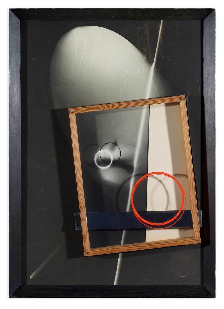 Komposition - Assemblage - Fotogram, 1926 av Laszlo Moholy Nagy