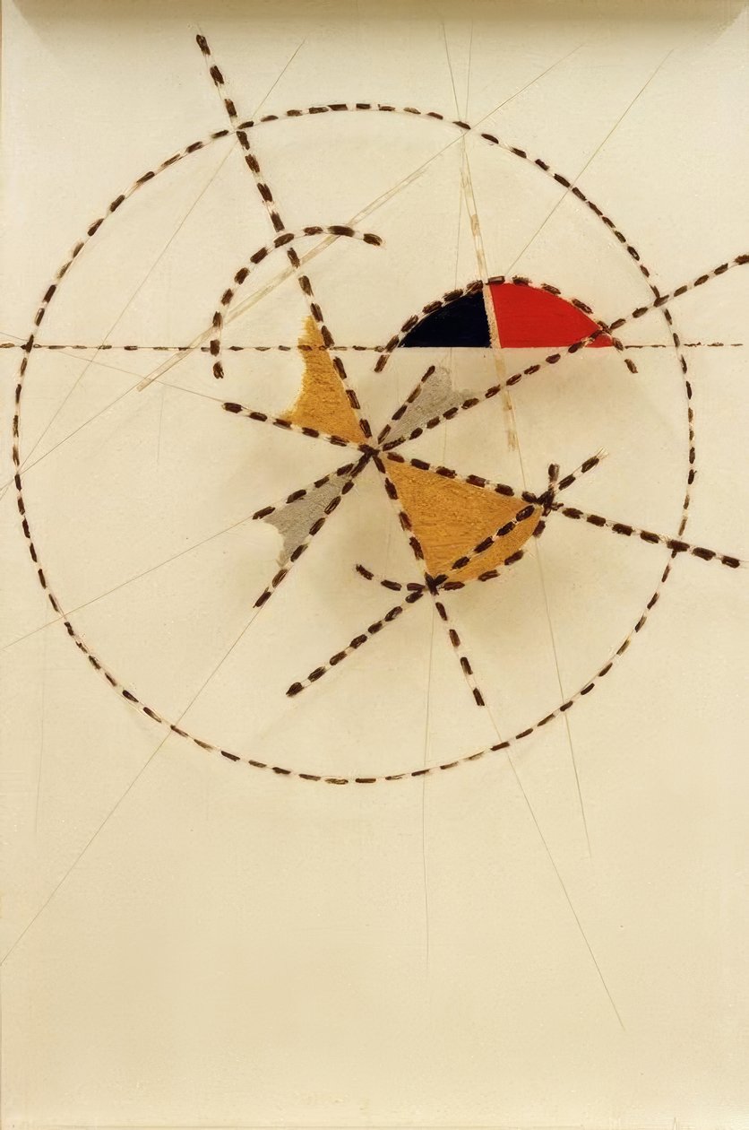 Expressionistisk komposition av Laszlo Moholy Nagy