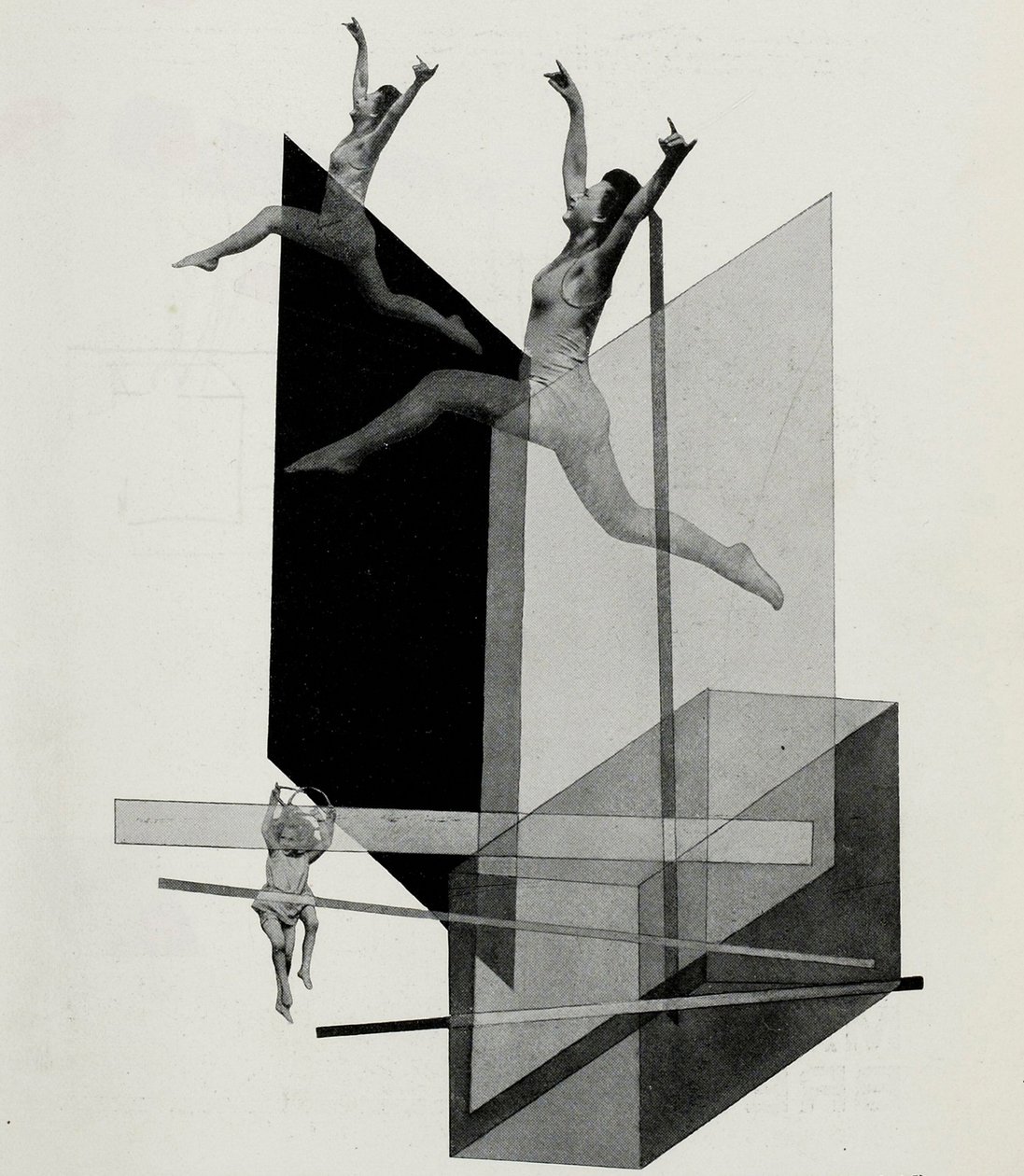 Mänsklig mekanik variation. Från Scenen på Bauhaus Scenen på Bauhaus, 1925. av Laszlo Moholy Nagy