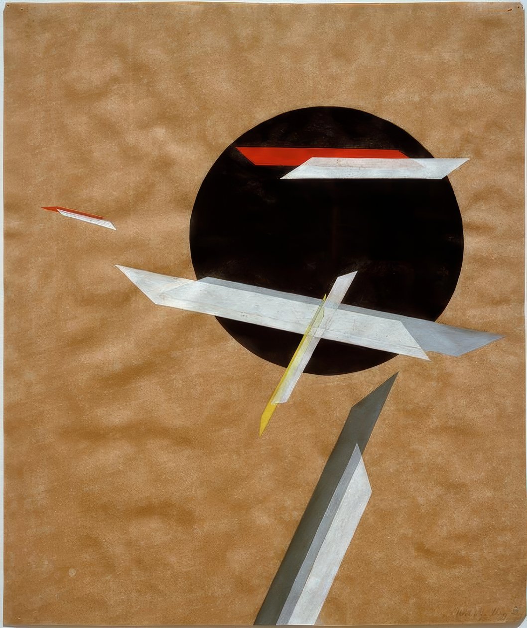 Konstruktion (Perg 1) av Laszlo Moholy Nagy