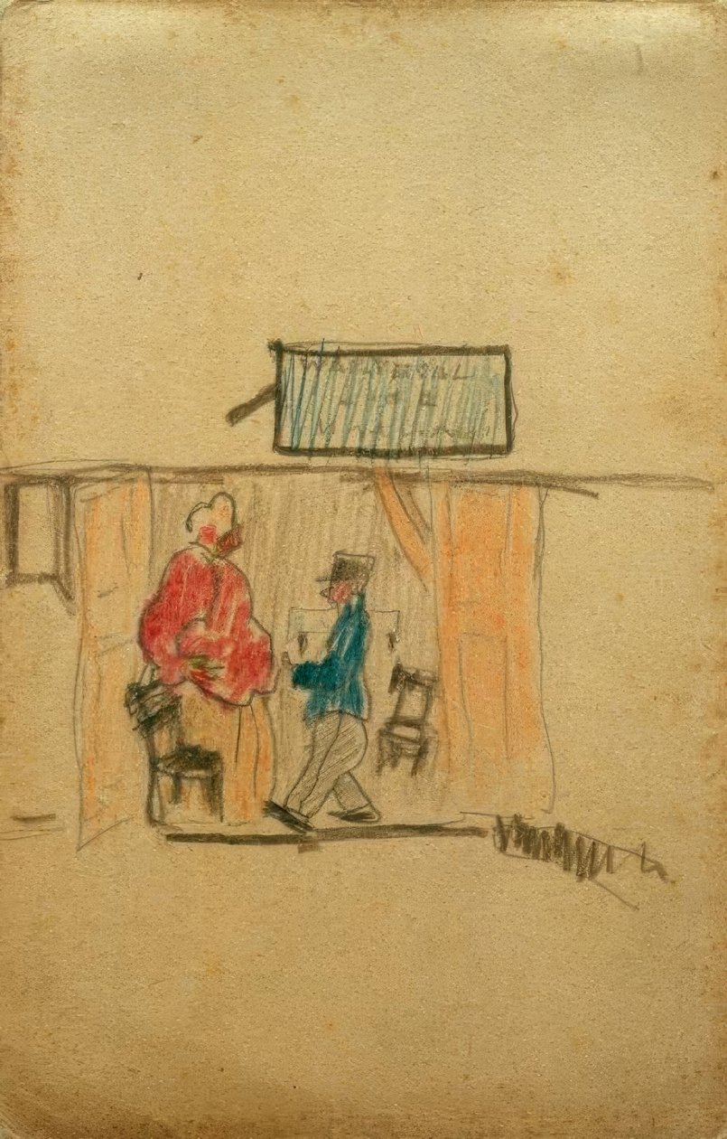Namnlös (soldat framför puffmother) av Laszlo Moholy Nagy