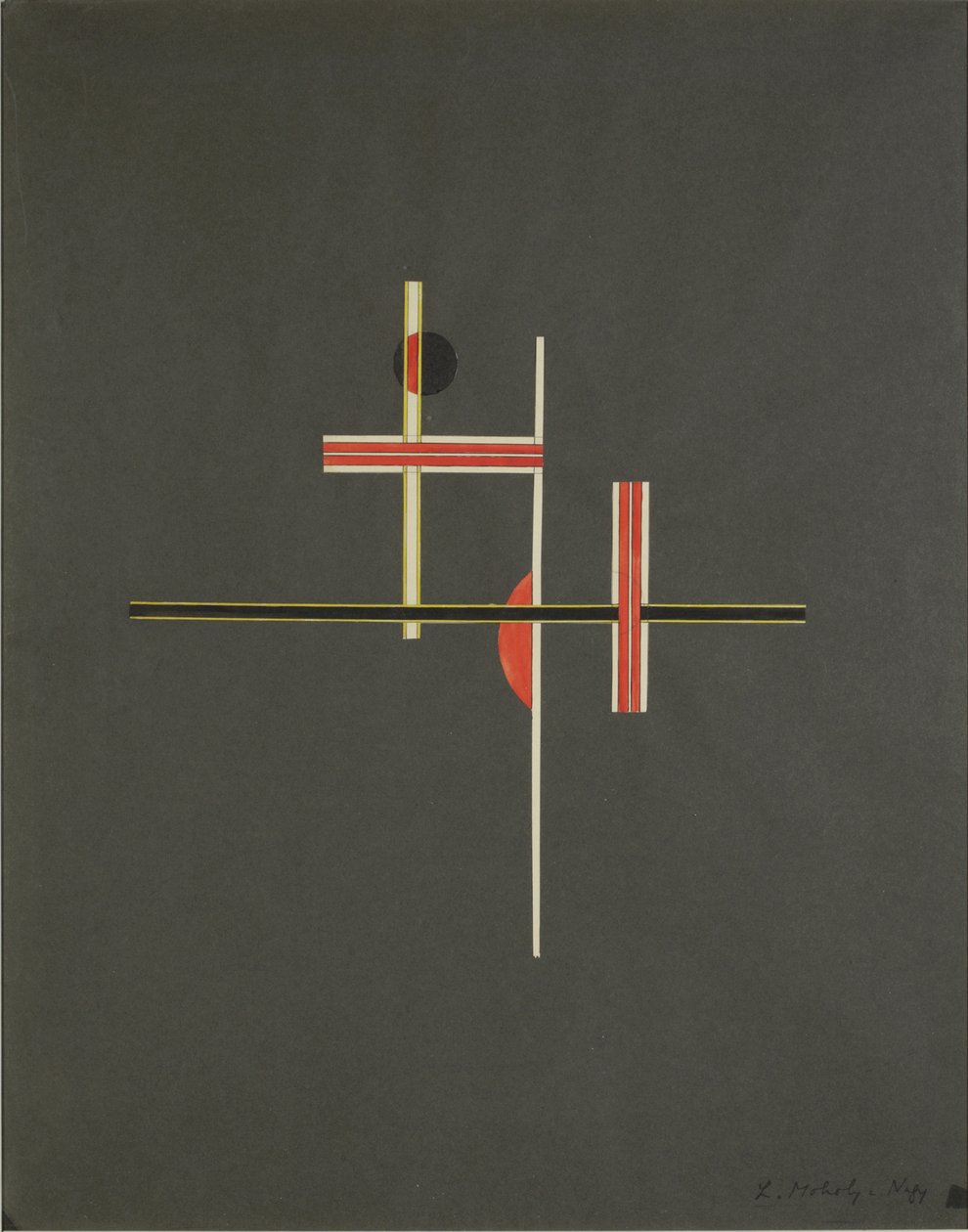Röd och svart balans, 1922 av Laszlo Moholy Nagy