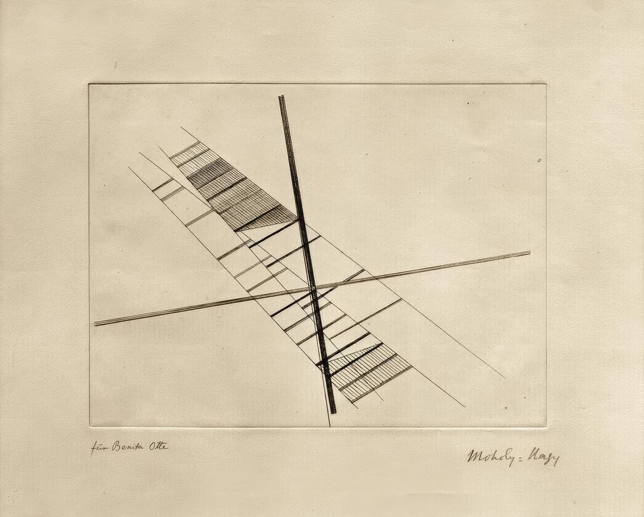 Skärande diagonaler av Laszlo Moholy Nagy