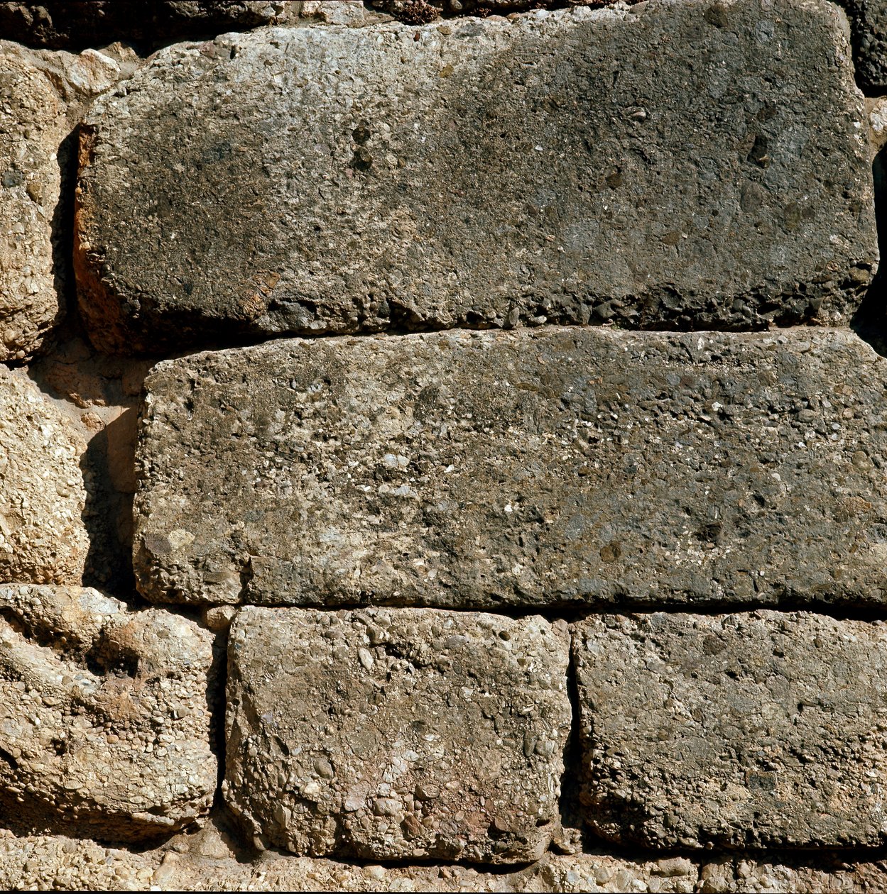 Murar nära Lions Gate: platsen för den antika staden Mykenes, på Peloponnesos (1500-1100 f.Kr.) Grekland av Late Helladic Period Mycenaean