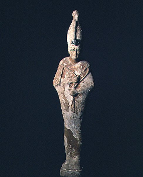 Osirisfigur av trä med gesso, Saite-perioden, 664-525 f.Kr. (trä och gesso) av Late Period Egyptian