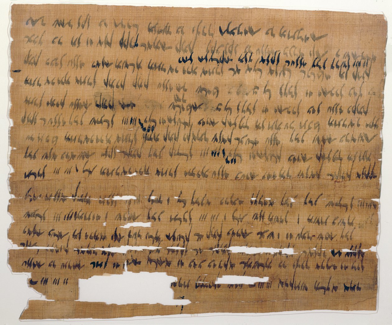 Äktenskapsdokument på arameiska, 3 juli 449 f.Kr. (bläck på papyrus) av Late Period Egyptian