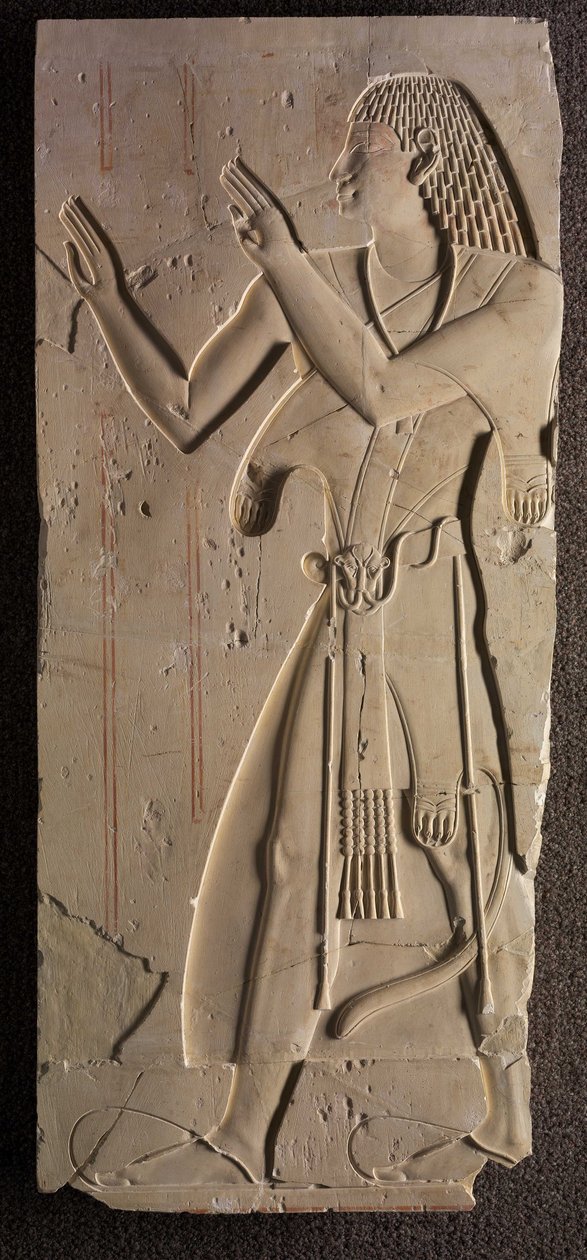 Mentuemhat i kyrklig klädsel, c.667-647 f.Kr av Late Period Egyptian