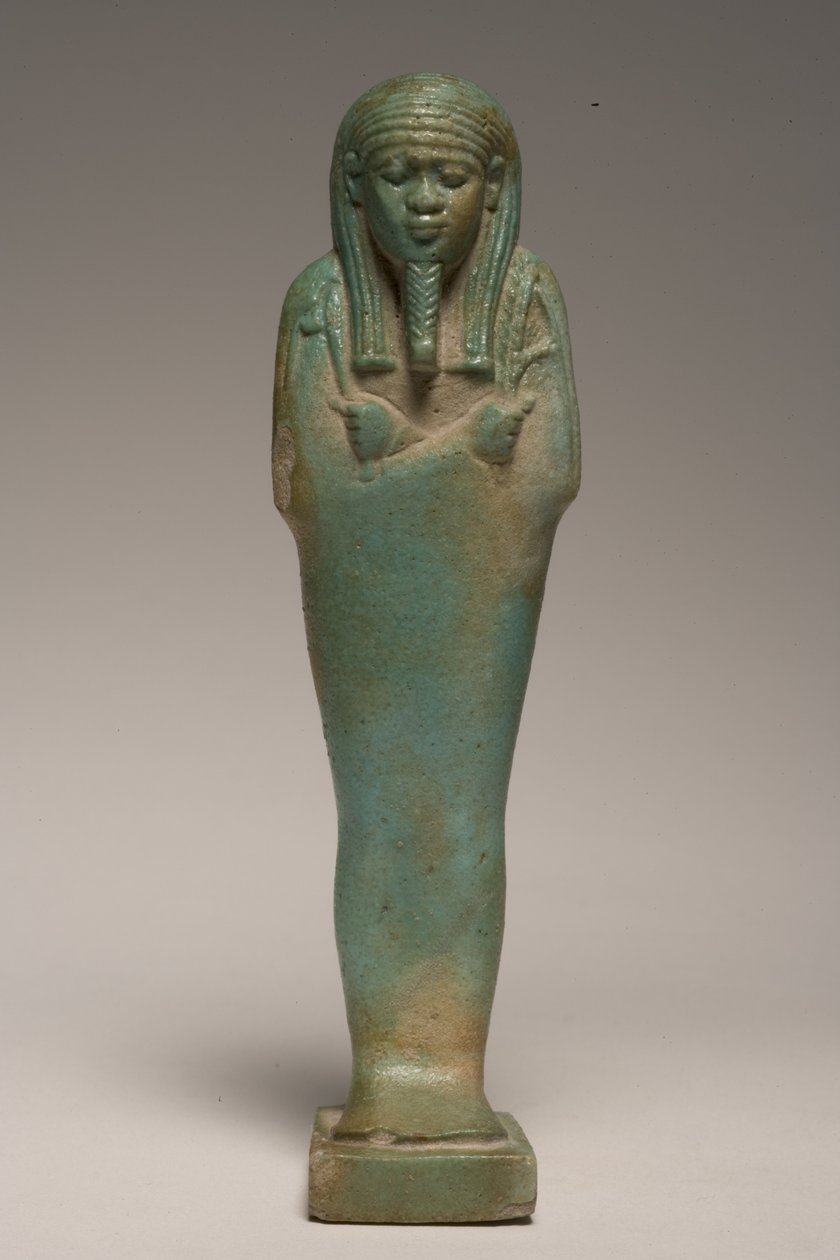 Shabti-figur för Padineith (fajans) (se även 247997) av Late Period Egyptian