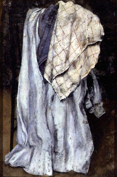 Studie av draperi (panel) av Laura Theresa  Alma Tadema