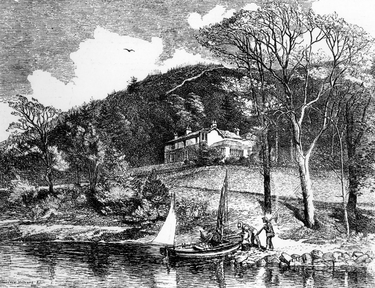 Mr Ruskins hem, Brantwood, 1881 av Laurence J. Hilliard