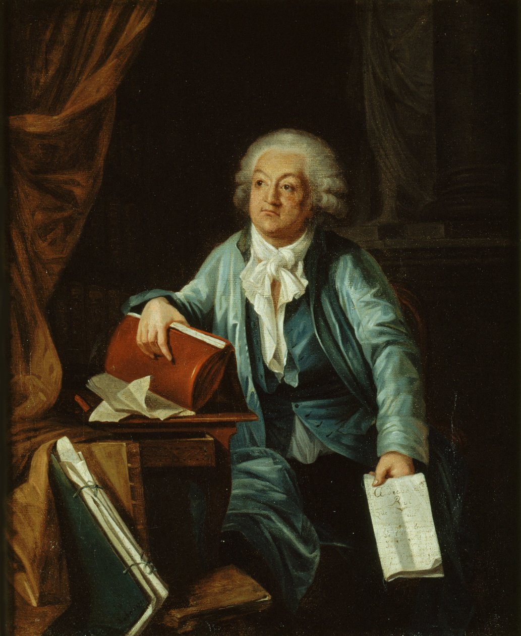 Porträtt av Honoré Gabriel Riqueti, greve av Mirabeau 1749-1791, 1791. av Laurent Dabos