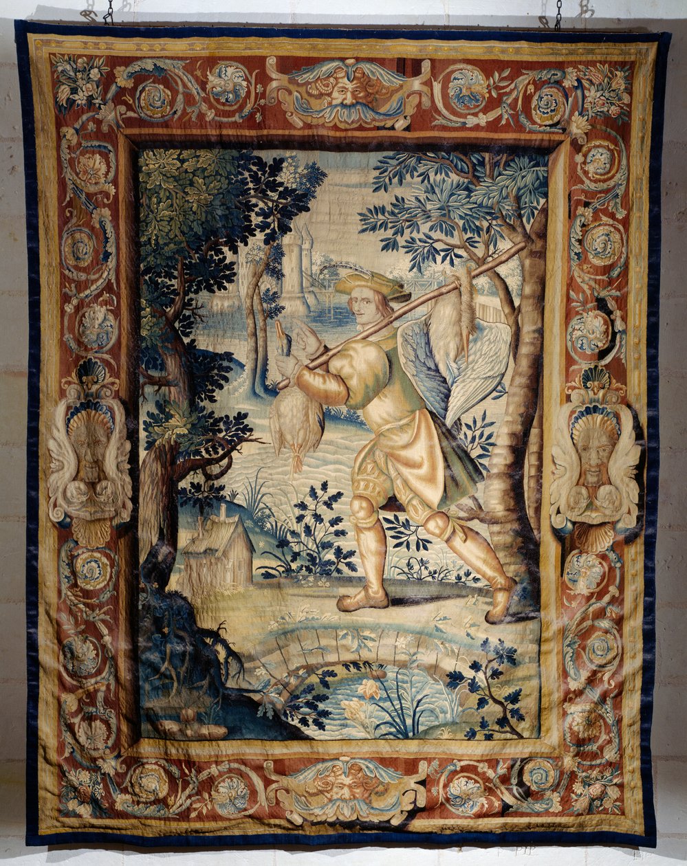 Spelbärare, gobeläng från serien Hunts of Francis I av Laurent Guyot