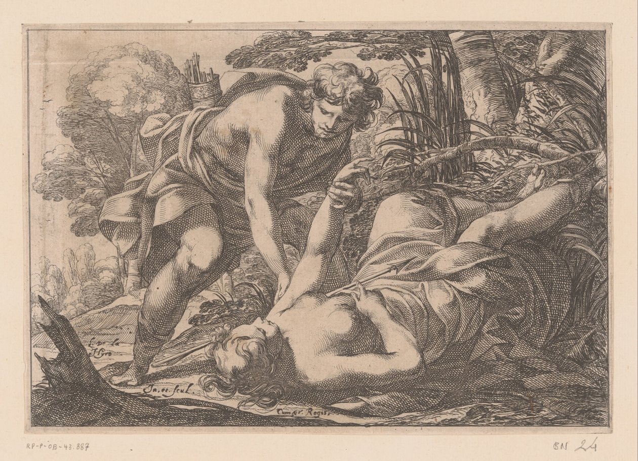 Apollo och Clytia av Laurent de La Hire
