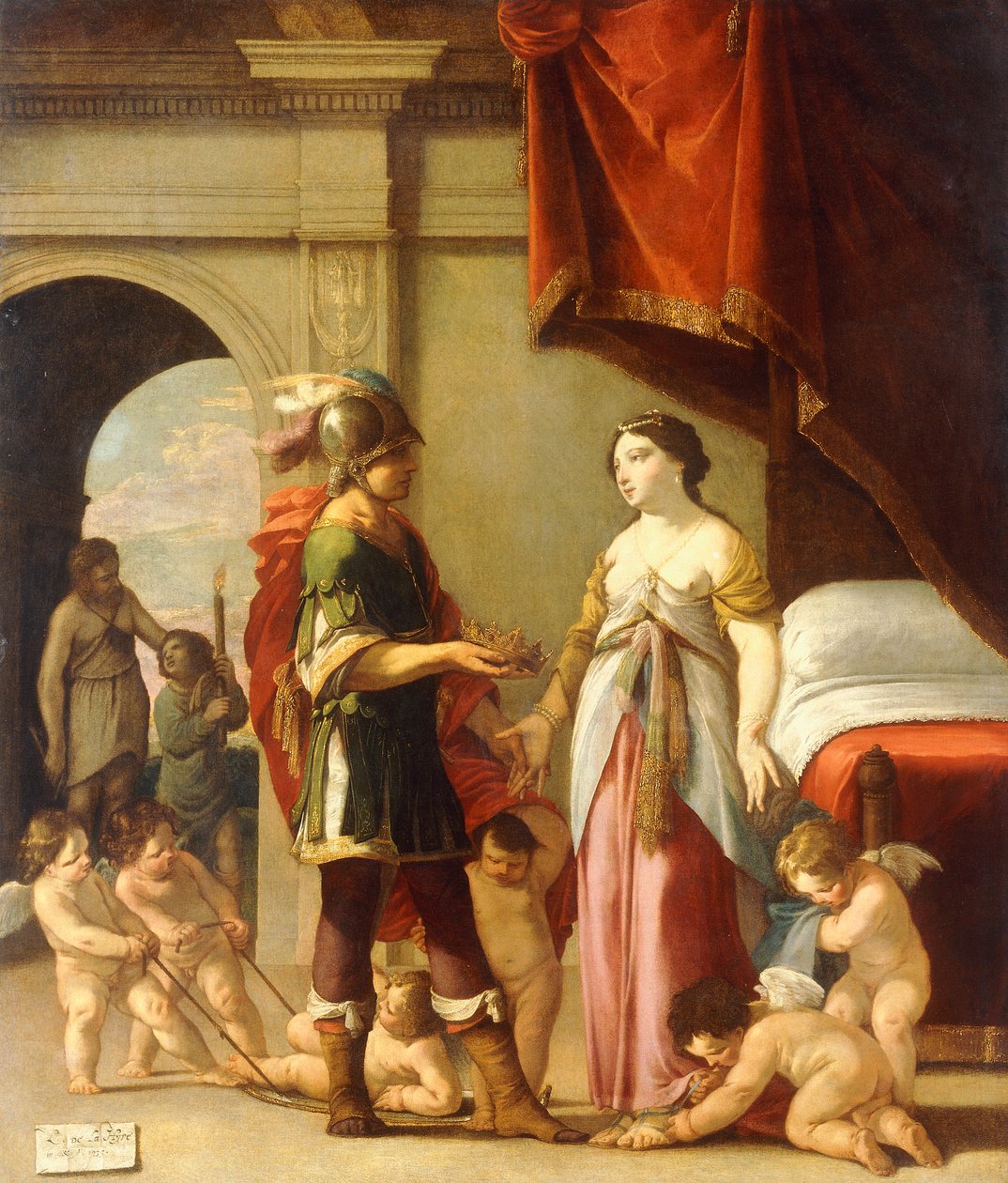 Alexander och Roxana, 1635 av Laurent de la Hyre