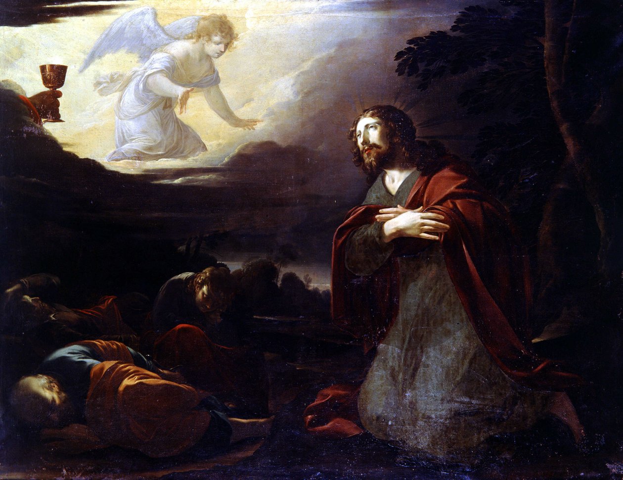 Kristus i olivernas trädgård - av Laurent de La Hyre (eller La Hire av Laurent de La Hire or La Hyre