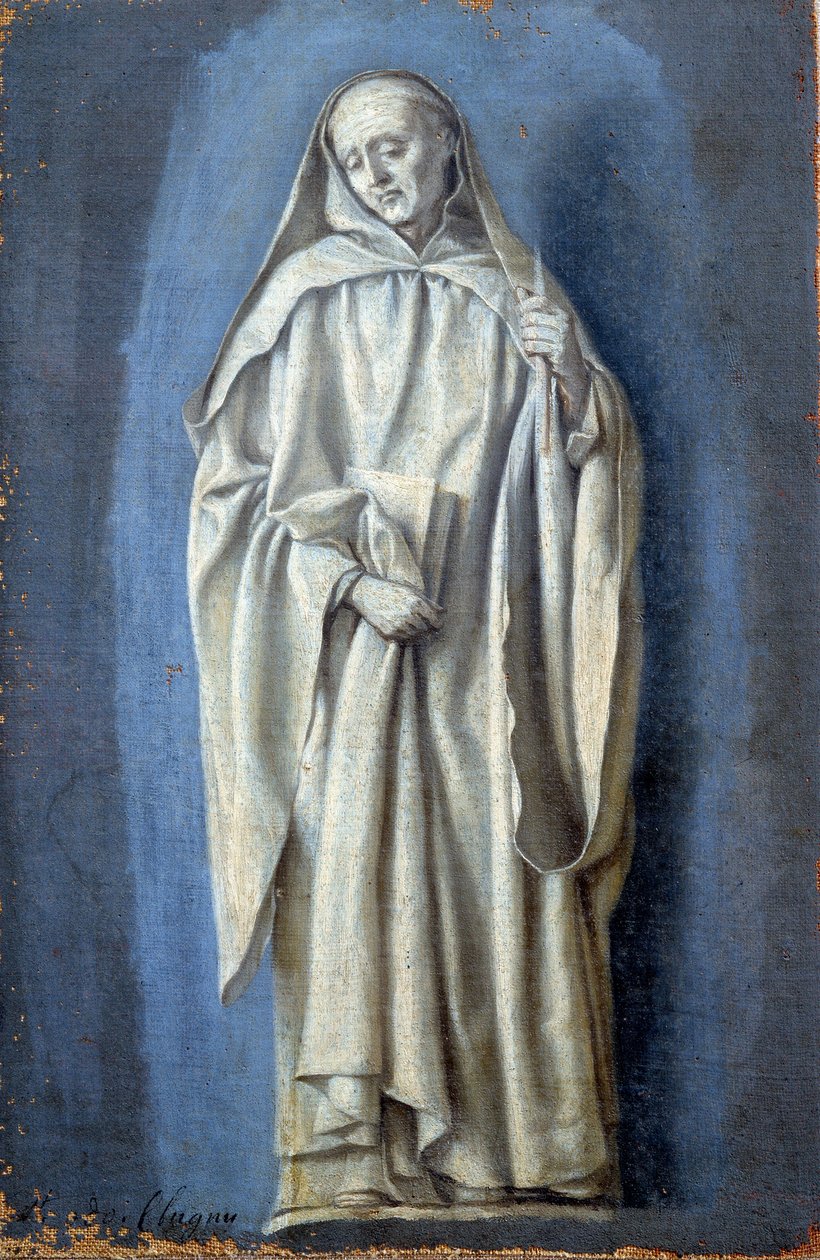 Saint Bruno Målning på duk av Laurent de La Hyre (1606-1656) 1600-talets sön. 0,35 x 0,23 m Paris. Louvren av Laurent de la Hyre