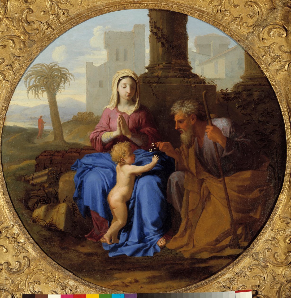 Jungfru och barn med Saint Joseph-målning av Laurent de La Hyre (1606-1656) av Laurent de la Hyre