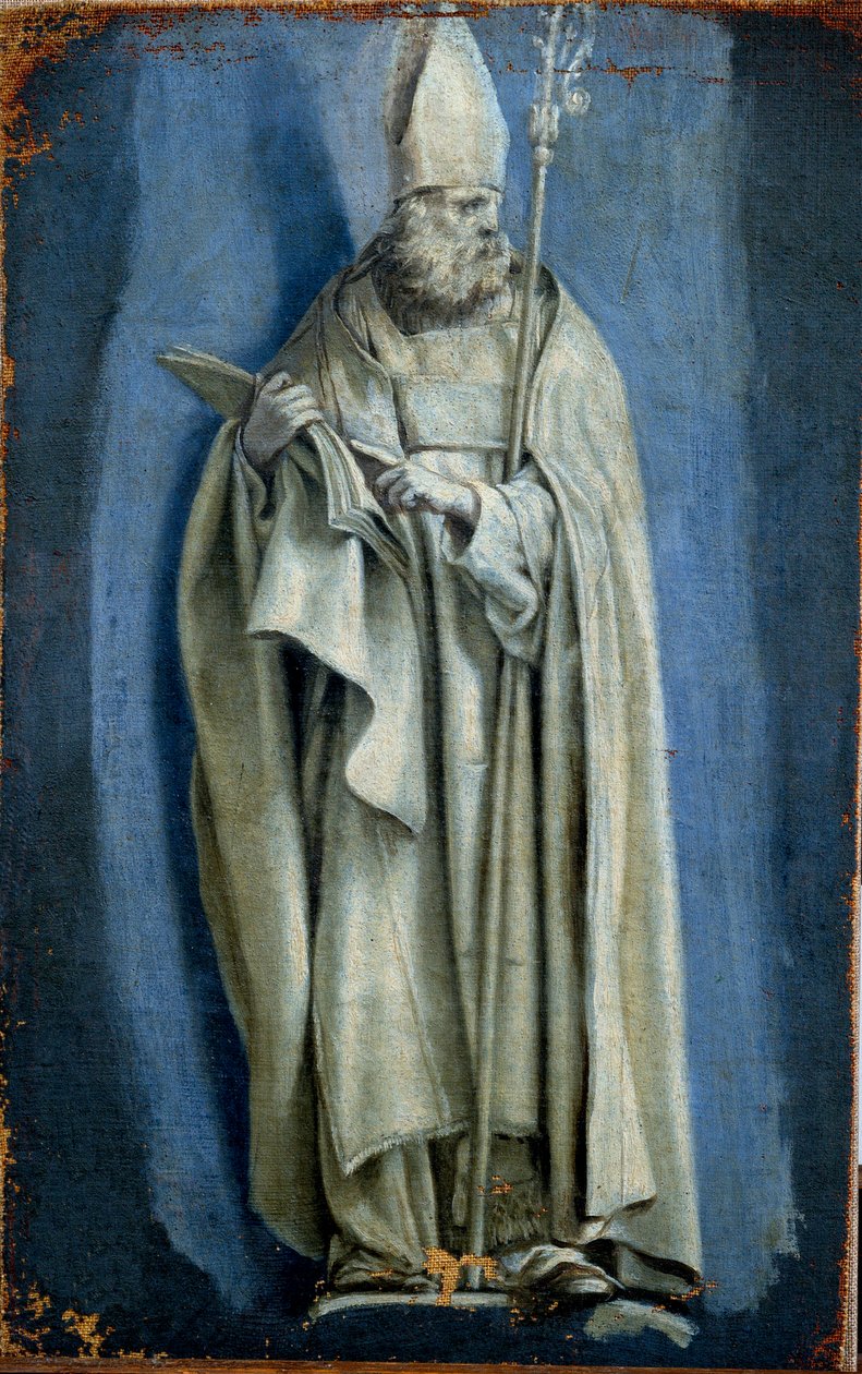 Porträtt av Saint Augustine. Teckning av Laurent De La Hyre (1606-1656) av Laurent de la Hyre