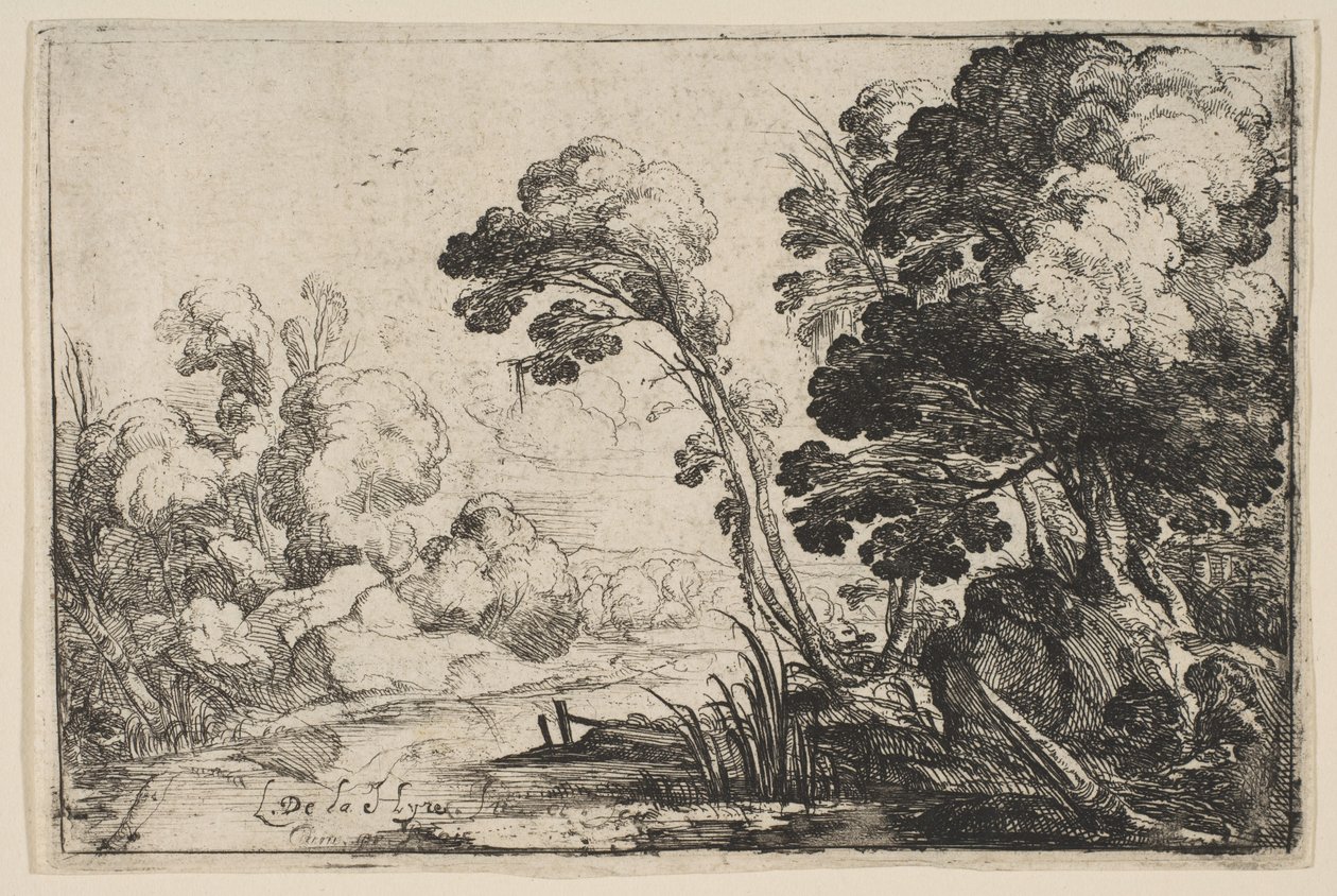Flod i skogen. av Laurent de la Hyre