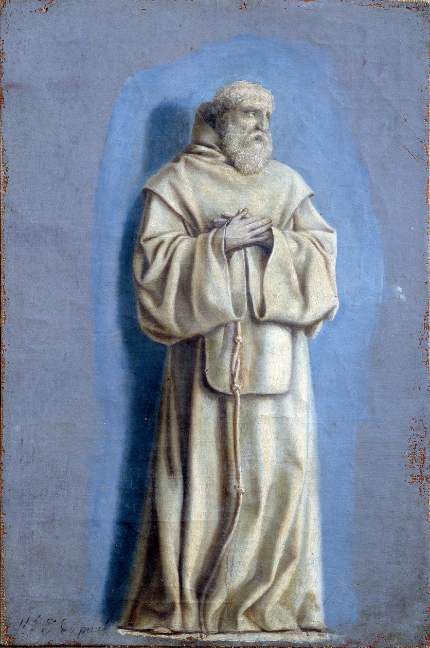 Saint Francois de Paule (1416-1507), grundare av Minimesorden Målning med camaieu på duk av Laurent de La Hyre (1606-1656) 1600-talets sön. 0,36 x 0,23 m Paris. Louvren av Laurent de la Hyre