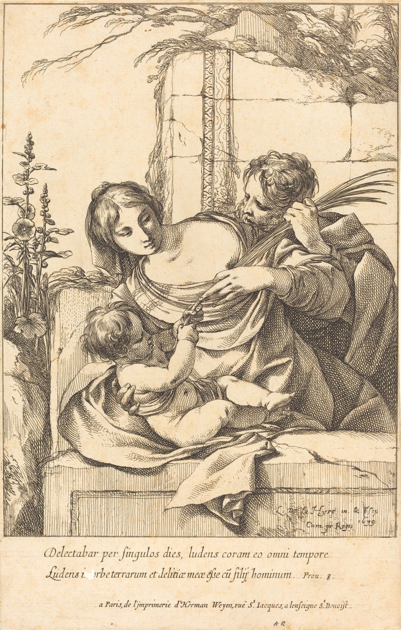 Den heliga familjen av Laurent de la Hyre