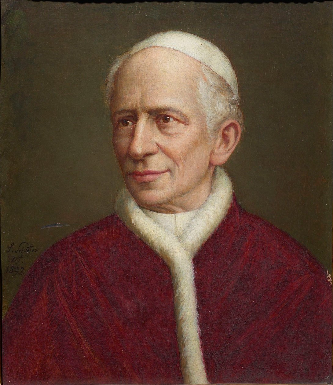 Porträtt av påven Leo XIII 1810-1903, 1892. av Laurenz Schäfer