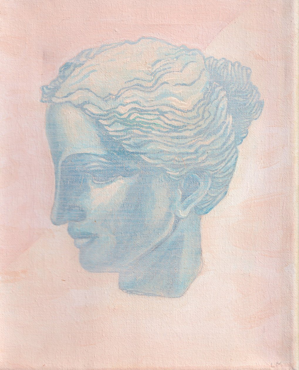 Girl in Blue, 2025 (akryl på duk) av Laurie Michaels