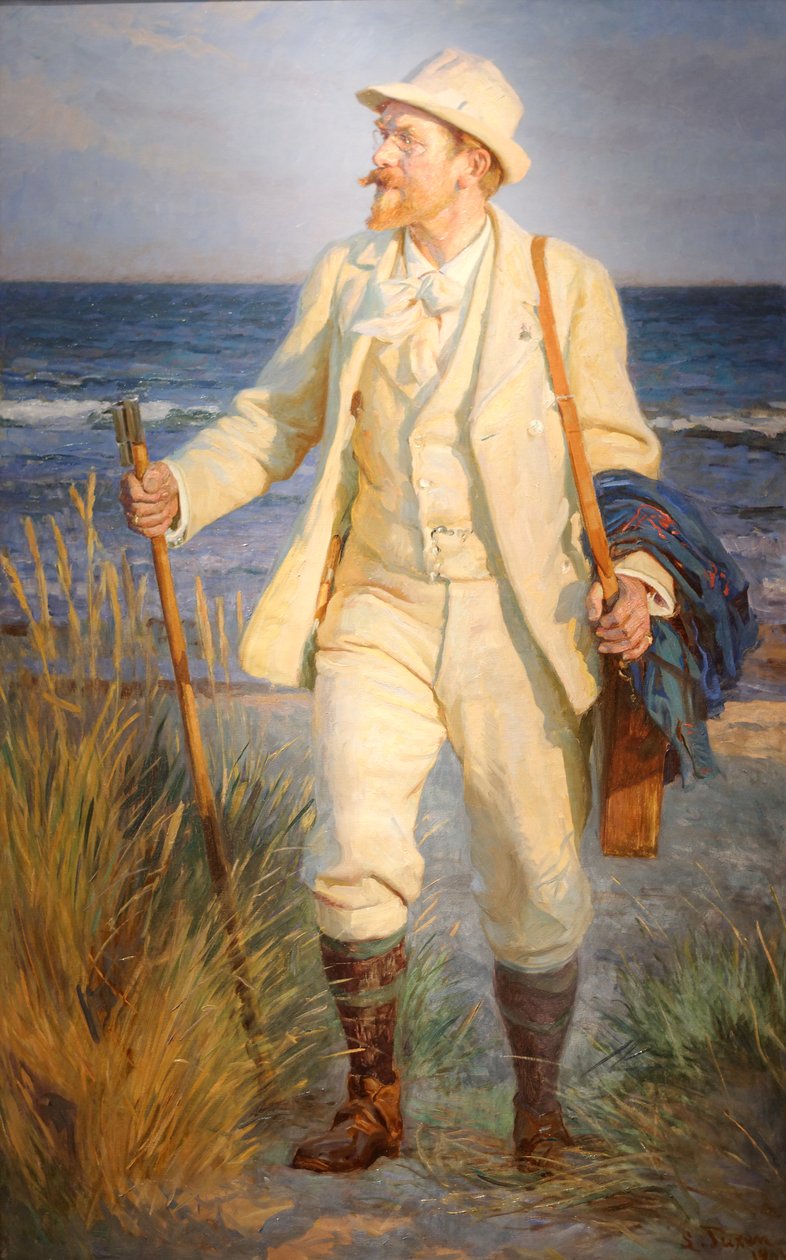 Porträtt av den danska målaren Peder Severin Krøyer av Laurits Regner Tuxen