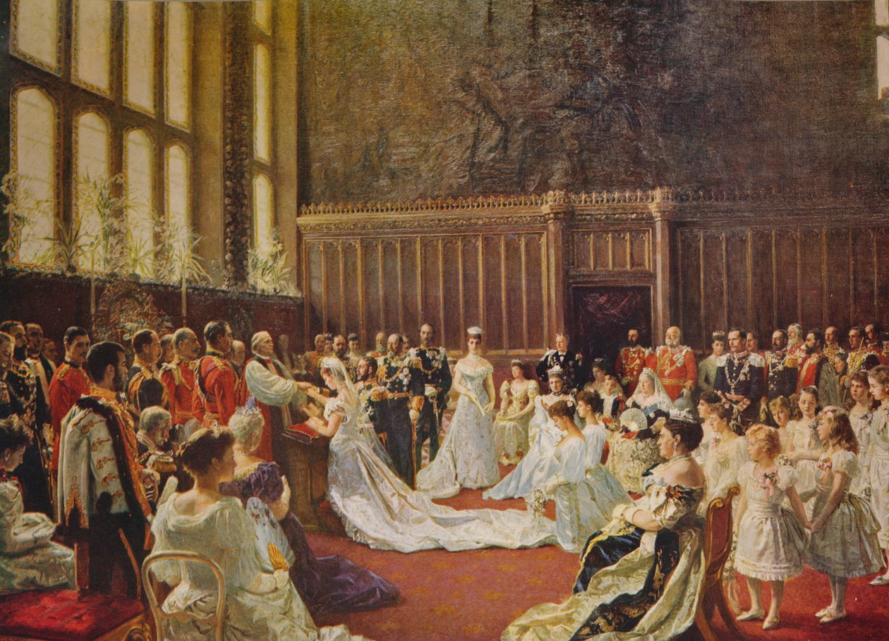 Kung George V:s bröllop, 1894, c1915 av Laurits Regner Tuxen