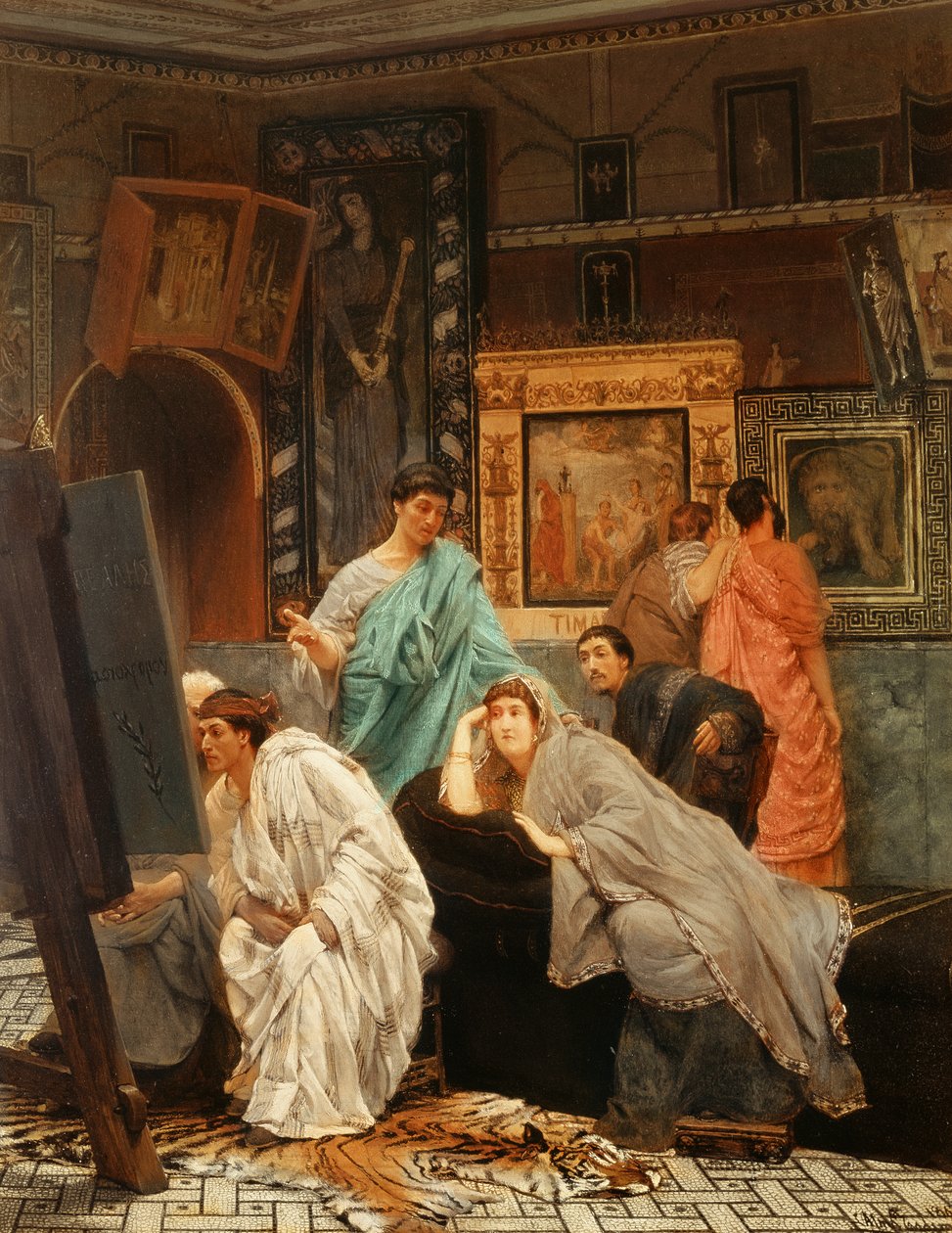 En samlare av bilder vid Augustus tid, 1867 av Lawrence Alma Tadema
