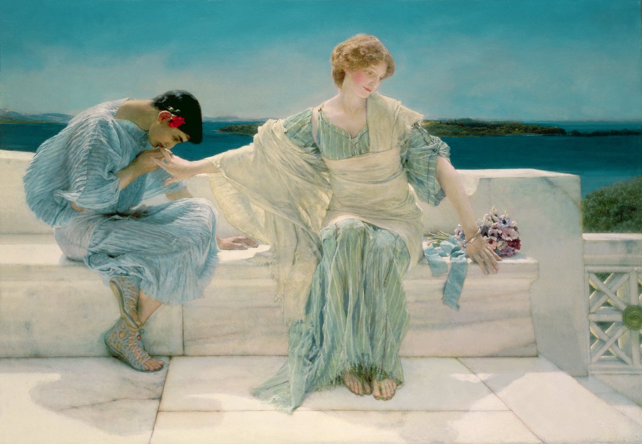 Fråga mig inte mer, 1906 av Lawrence Alma Tadema