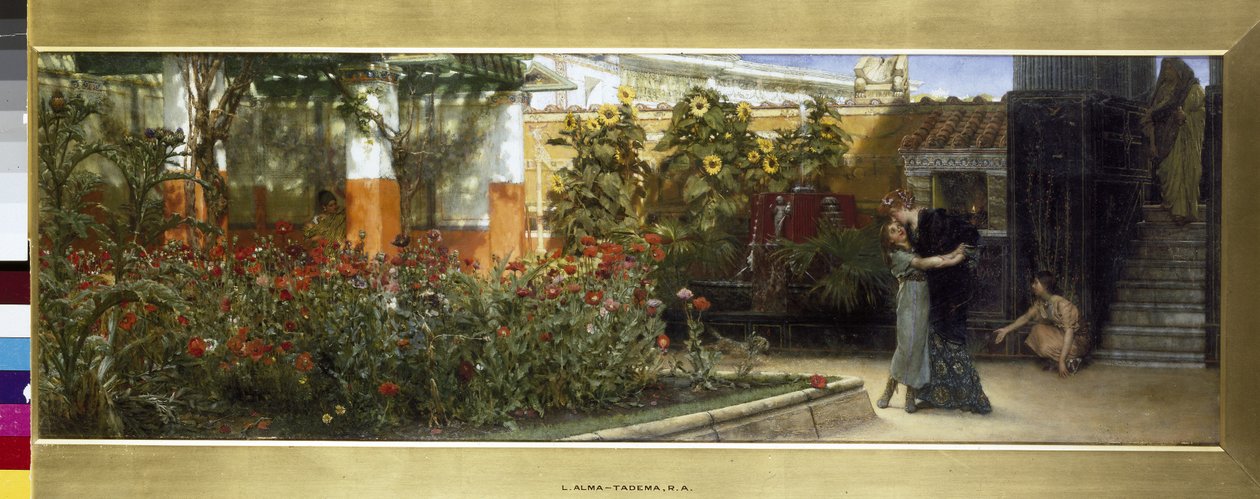 Hörn av en romersk trädgård, 1878 av Lawrence Alma Tadema