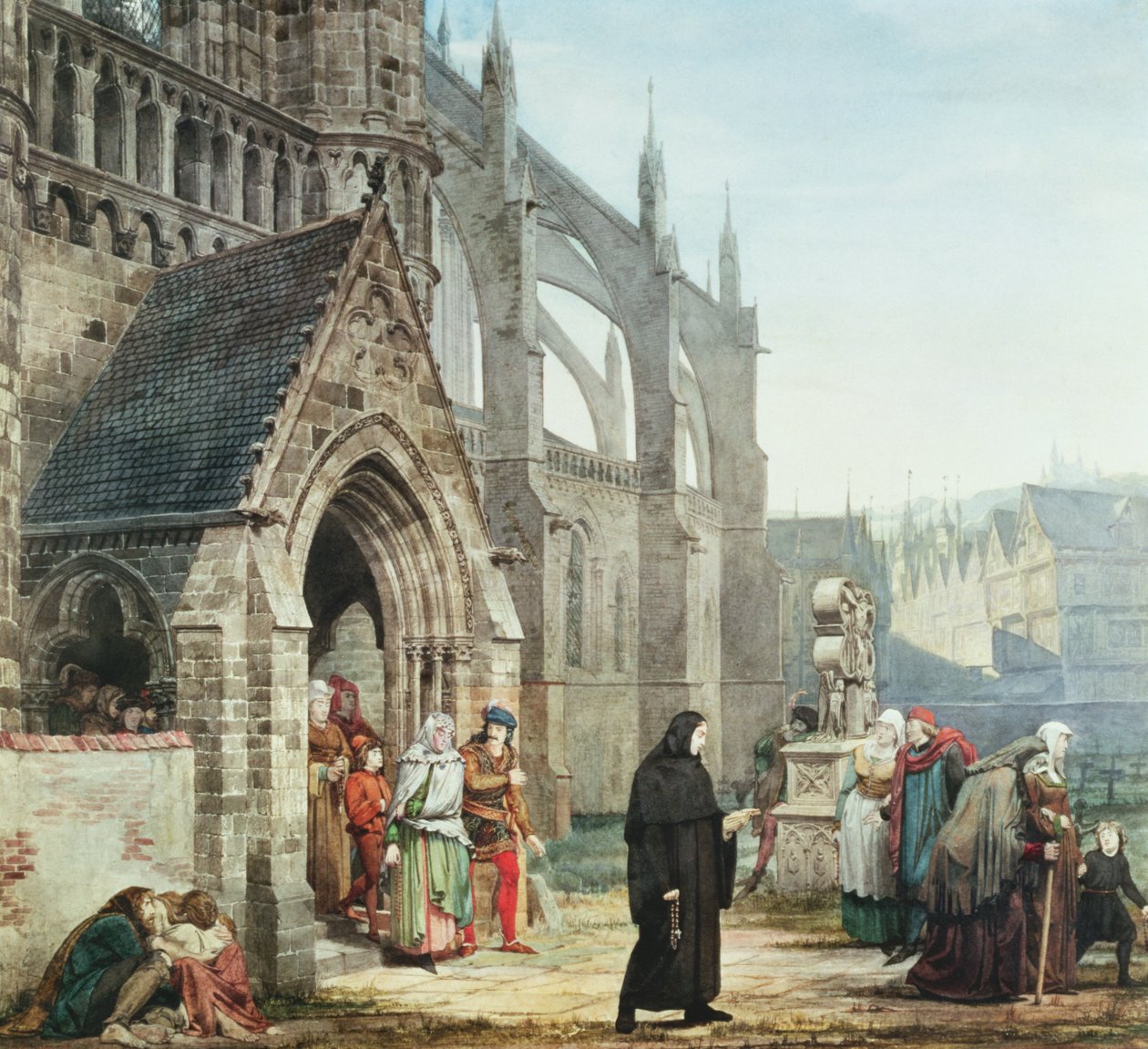 Faust och Marguerite, 1857 av Lawrence Alma Tadema