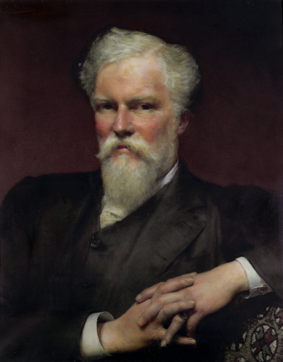 Porträtt av Sir Alfred Waterhouse, 1891 av Lawrence Alma Tadema