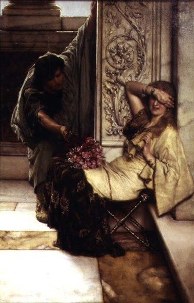 Blyg, 1883 (se även 198372) av Lawrence Alma Tadema