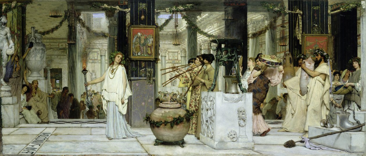 Vintagefestivalen i antikens Rom, 1871 av Lawrence Alma Tadema