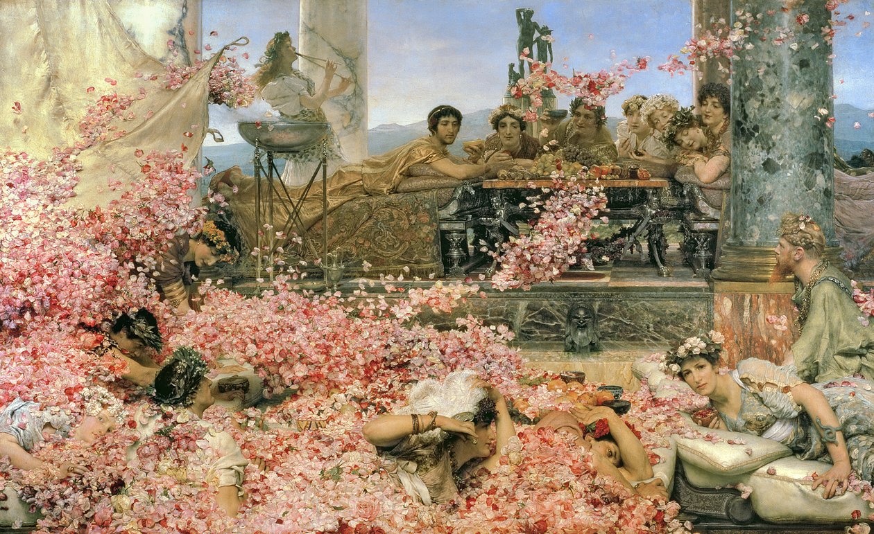 Heliogabalus rosor, 1888 av Lawrence Alma-Tadema