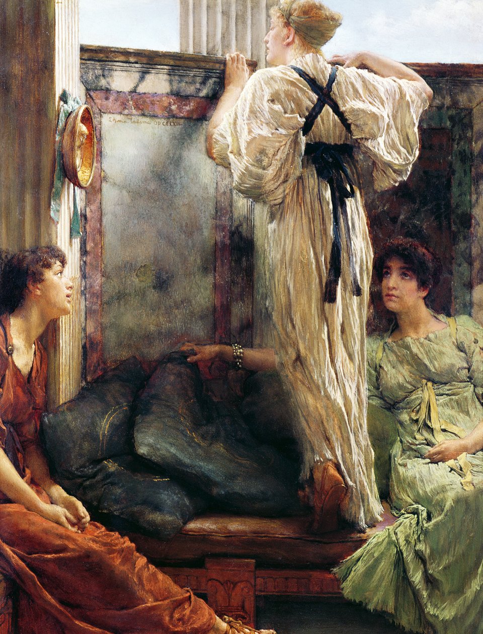 "Vem är det", 1884 av Lawrence Alma Tadema