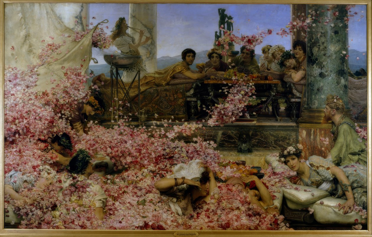 Die Rosen des Heliogabalus von Lawrence Alma-Tadema