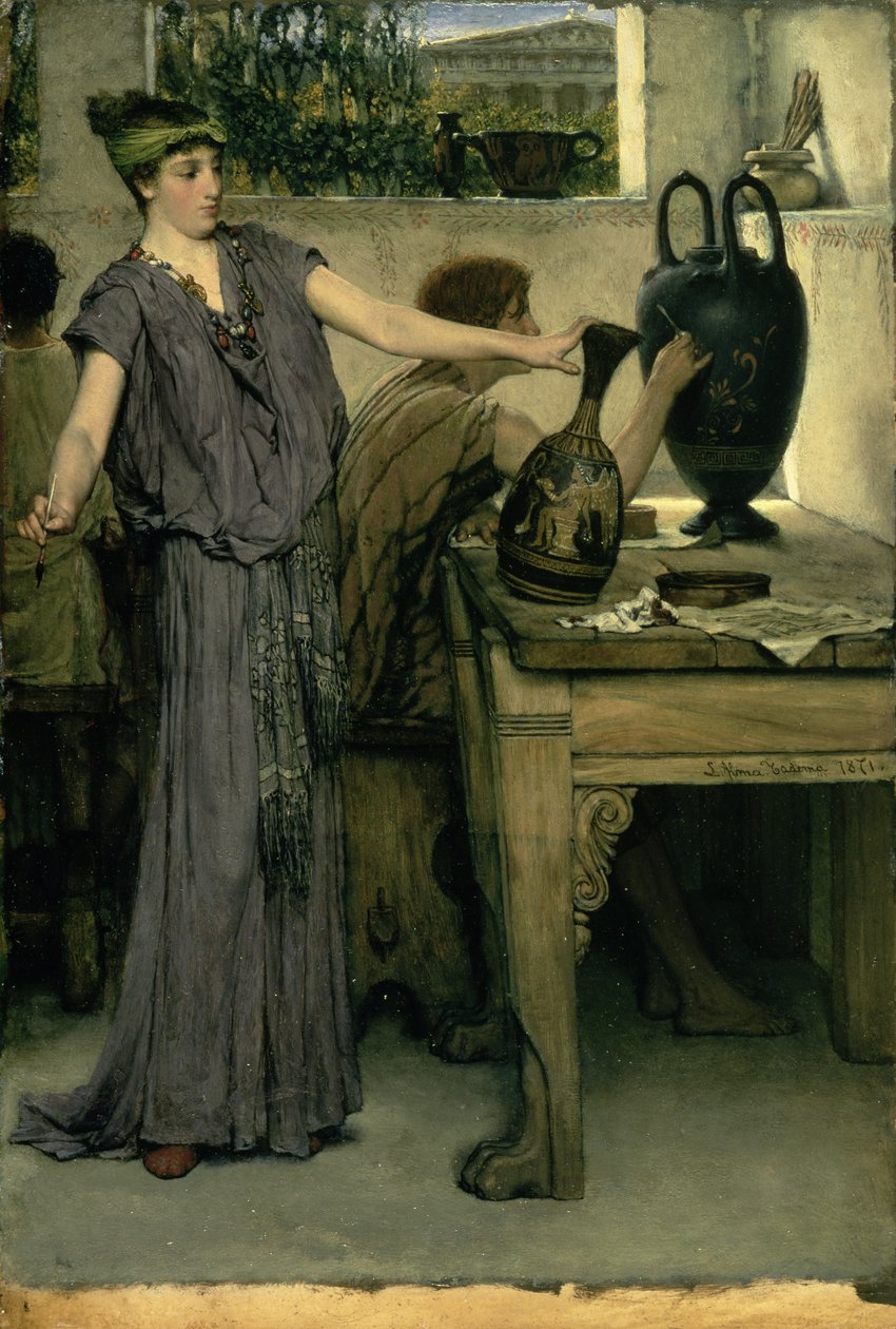 Etruskiska vasmålare av Lawrence Alma Tadema
