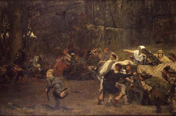Gunthram Bose och hans döttrar, 572 e.Kr av Lawrence Alma Tadema