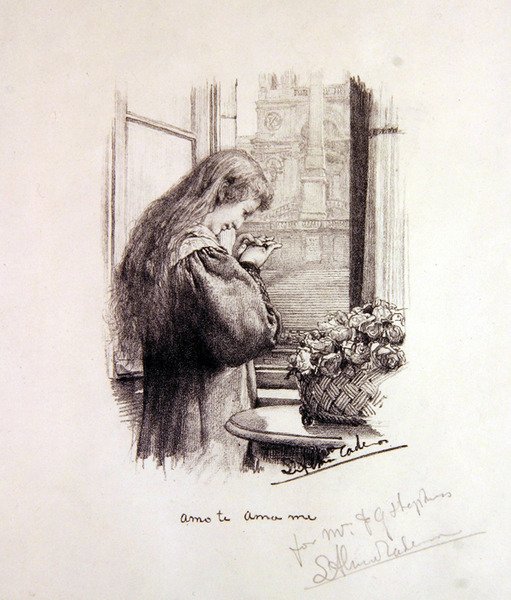 Marciana - Jag älskar dig, älska mig (litho) av Lawrence Alma Tadema