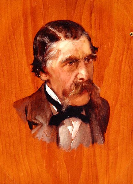 Sir Henry Thompson, Baronet, FRCS, ca 1878 (olja på panel) av Lawrence Alma Tadema